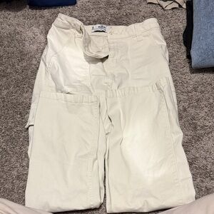 Hollister Men's Light Beige Cargo Pants